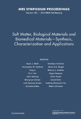 Imagen de archivo de SOFT MATTER, BIOLOGICAL MATERIALS AND BIOMEDICAL MATERIALS  " SYNTHESIS, CHARACTERIZATION AND APPLICATIONS a la venta por Basi6 International