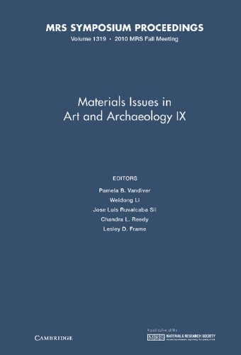 Stock image for MATERIALS ISSUES IN ART AND ARCHAEOLOGY IX for sale by Basi6 International