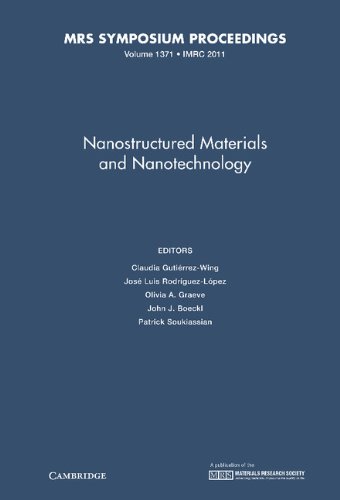 Stock image for NANOSTRUCTURED MATERIALS AND NANOTECHNOLOGY: VOLUME 1371 for sale by Basi6 International