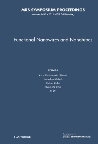 9781605113852: Functional Nanowires and Nanotubes: Volume 1408: Symposium Held November 28 - December 2, 2011, Boston, Massachusetts, U.s.a. (MRS Proceedings)