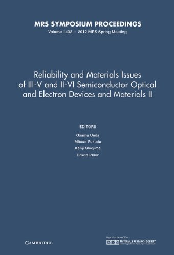 Stock image for Reliability and Materials Issues of III-V and II-VI Semiconductor Optical and Electron Devices and Materials II: Volume 1432 (MRS Proceedings) for sale by Labyrinth Books