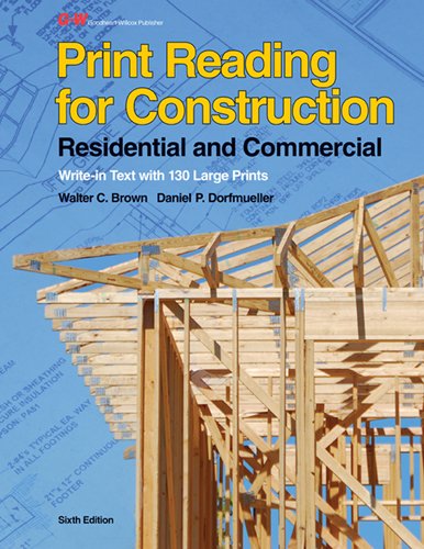 9781605258027: Print Reading for Construction: Residential and Commercial [With Paperback Book]
