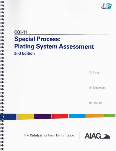 Imagen de archivo de CQI-11 Special Process: Plating System Assessment a la venta por dsmbooks