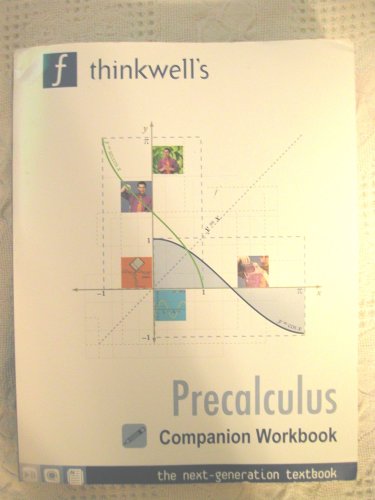 Stock image for Thinkwell's Precalculus Companion Workbook for sale by HPB-Red