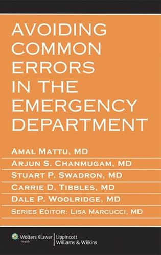 Imagen de archivo de Avoiding Common Errors in the Emergency Department (Errors Series) a la venta por Goodwill