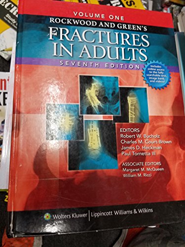 Beispielbild fr Rockwood and Greens Fractures in Adults zum Verkauf von Blue Vase Books