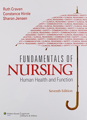 Stock image for Fundamentals of Nursing: Human Health and Function (Craven, Fundamentals of Nursing: Human Health and Functionraven, Fundamentals of Nurs) for sale by The Book Cellar, LLC