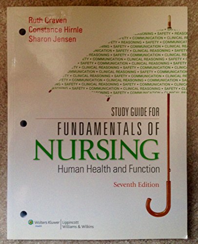 Imagen de archivo de Study Guide for Fundamentals of Nursing: Human Health and Function a la venta por SecondSale