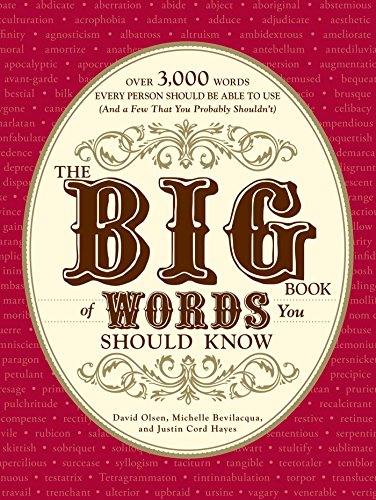 Stock image for The Big Book of Words You Should Know : Over 3,000 Words Every Person Should Be Able to Use (and a Few That You Probably Shouldn't) for sale by Better World Books: West