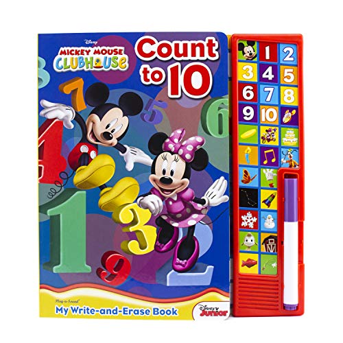 Disney Mickey Mouse Clubhouse - Count to 10 My Write-and-Erase Board Sound Book - PI Kids (9781605535685) by Brian Houlihan; Susan Rich Brooke