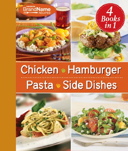 Beispielbild fr 4 Cookbooks in 1: Chicken, Hamburger, Pasta, Side Dishes (Favorite Brand Name Recipes) zum Verkauf von Zoom Books Company