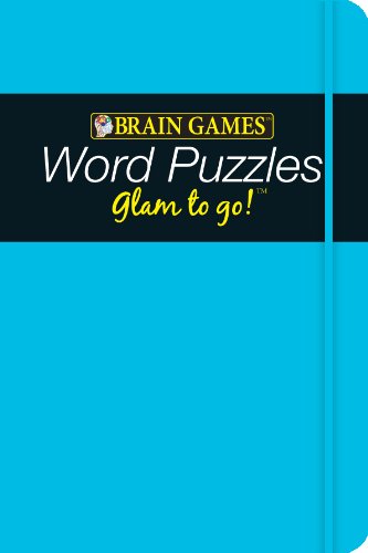 Imagen de archivo de Brain Games Glam to Go! Word Puzzles (blue cover) a la venta por Ergodebooks