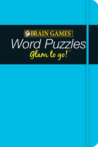 Stock image for Brain Games Glam to Go! Word Puzzles (blue cover) for sale by Ergodebooks