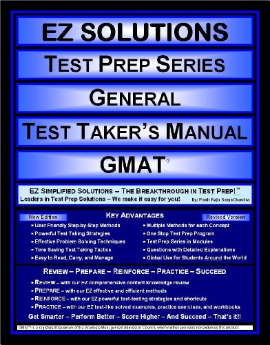 Stock image for EZ Soluitions: Test Prep Series General Test Taker's Manual: Ez Simplified Solutions- the Breakthrough in Test Prep! Leaders in Test Prep Soluitons- We Make It Ez for You! for sale by Open Books