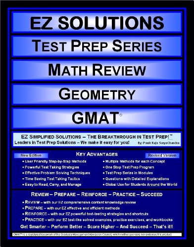 Stock image for EZ Solutions - Test Prep Series - Math Review - Geometry - GMAT (Edition: Updated. Version: Revised. 2015) for sale by HPB-Red