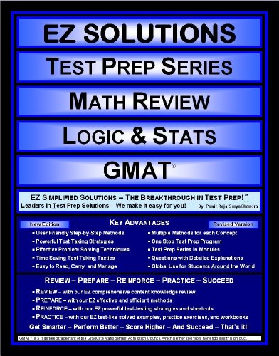 Beispielbild fr EZ Solutions - Test Prep Series - Math Review - Logic & Stats - GMAT (Ez Solutions: Test Prep Series) zum Verkauf von HPB Inc.