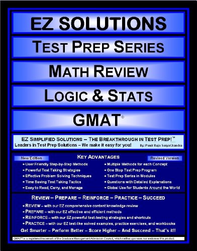 Imagen de archivo de EZ Solutions - Test Prep Series - Math Review - Logic & Stats - GMAT (Ez Solutions: Test Prep Series) a la venta por HPB Inc.