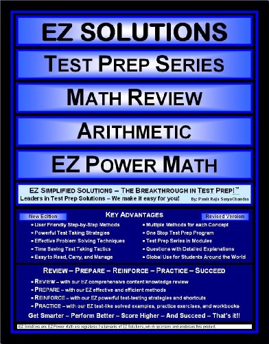 Imagen de archivo de EZ Solutions - Test Prep Series - Math Review - Arithmetic - PRAXIS (Edition: Updated. Version: Revised. 2015) a la venta por HPB-Red