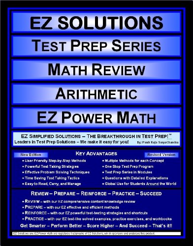 Stock image for EZ Solutions - Test Prep Series - Math Review - Arithmetic - PRAXIS (Edition: Updated. Version: Revised. 2015) for sale by HPB-Red