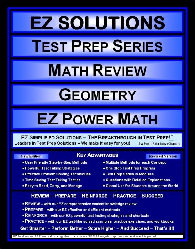 Stock image for EZ Solutions - Test Prep Series - Math Review - Geometry - PRAXIS (Edition: Updated. Version: Revised. 2015) for sale by HPB-Red