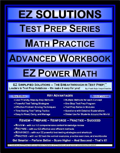 Beispielbild fr EZ Solutions - Test Prep Series - Math Practice - Advanced Workbook - PRAXIS (Edition: Updated. Version: Revised. 2015) zum Verkauf von HPB-Diamond