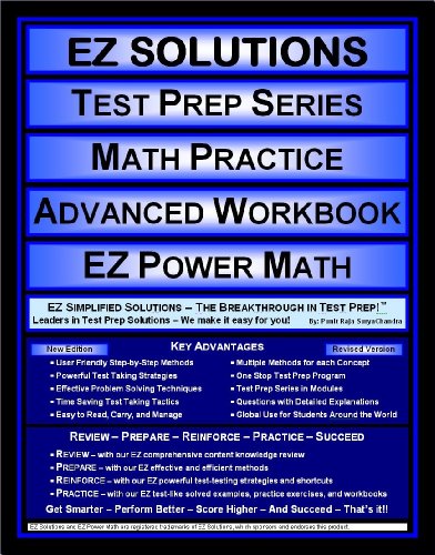 Stock image for EZ Solutions - Test Prep Series - Math Practice - Advanced Workbook - PRAXIS (Edition: Updated. Version: Revised. 2015) for sale by HPB-Diamond
