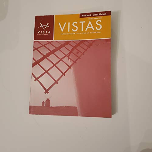 9781605768984: Workbook/Video Manual for Vistas Introduction A La Lengua Espanola