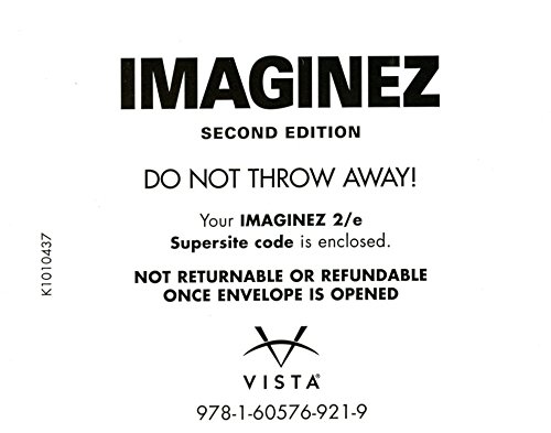 Imagen de archivo de Imaginez 2nd Edition Supersite Code - CODE ONLY (Imaginez) a la venta por BooksRun