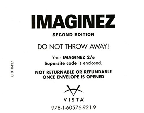 Stock image for Imaginez 2nd Edition Supersite Code - CODE ONLY (Imaginez) for sale by BooksRun