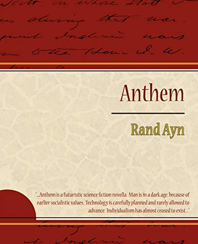 Beispielbild fr Anthem zum Verkauf von Better World Books