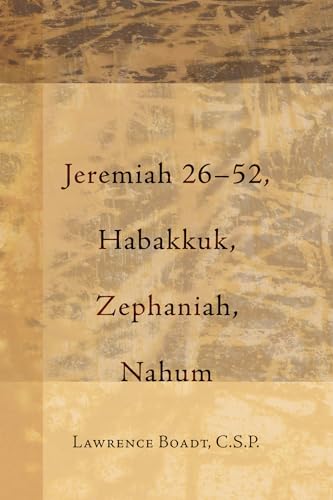 Stock image for Jeremiah 2652, Habakkuk, Zephaniah, Nahum: for sale by Lakeside Books
