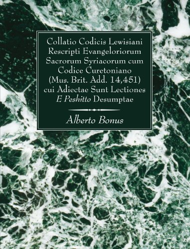 Beispielbild fr Collatio Codicis Lewisiani Rescripti: Evangeliorum Sacrorum Syriacorum Cum Codice Curetoniano zum Verkauf von Buchpark