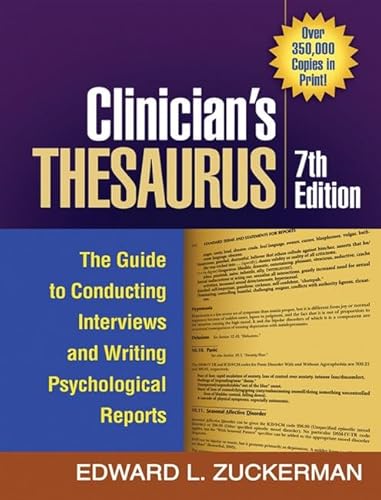 Beispielbild fr Clinicians Thesaurus, 7th Edition: The Guide to Conducting Interviews and Writing Psychological Reports zum Verkauf von Zoom Books Company