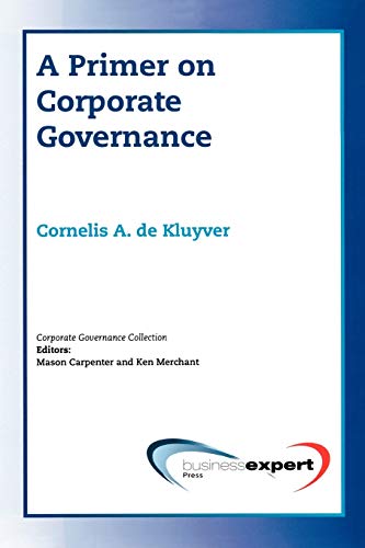 Beispielbild fr A Primer on Corporate Governance zum Verkauf von Better World Books