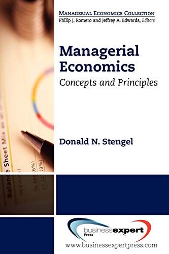 Beispielbild fr Managerial Economics: Concepts and Principles zum Verkauf von Russell Books