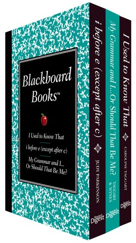 Beispielbild fr Blackboard Books I Used to Know That, My Grammar and I. or Should That Be Me, and I Before E (Except after C) zum Verkauf von Wonder Book