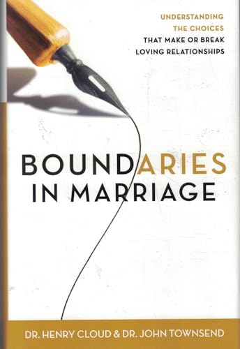 Beispielbild fr Boundries in Marriage zum Verkauf von Upward Bound Books