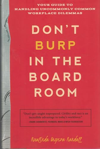 Stock image for Don't Burp in the Boardroom for sale by Better World Books