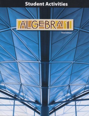 Stock image for Algebra 1 Stu ACT Manual Grd9 for sale by Once Upon A Time Books