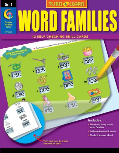 Imagen de archivo de Word Families: Grade 1 a la venta por ThriftBooks-Dallas