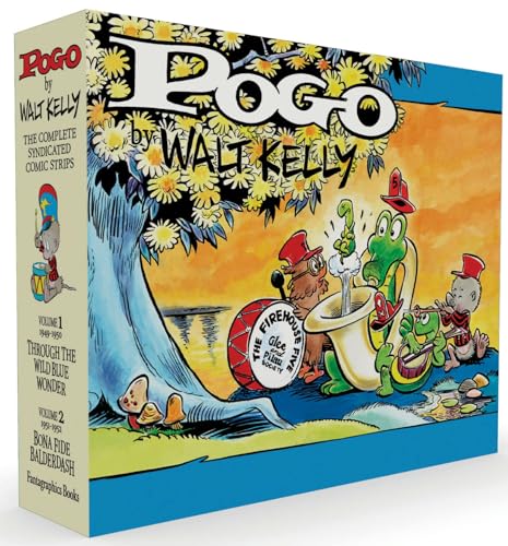 Beispielbild fr Pogo The Complete Syndicated Comic Strips Box Set: Volume 1 & 2: Through the Wild Blue Wonder and Bona Fide Balderdash (Walt Kelly's Pogo) zum Verkauf von tttkelly1