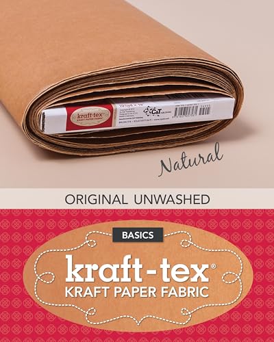 Stock image for kraft-tex Bolt Natural Original Unwashed: Kraft Fabric Paper, 19? x 10 Yard Bolt (kraft-tex Basics) for sale by Save With Sam