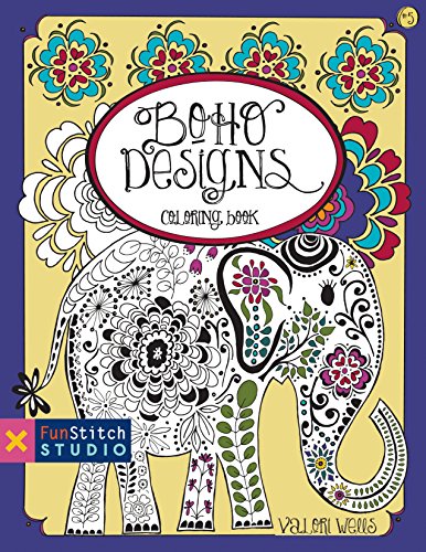 Stock image for Boho Designs Coloring Book (Fun Stitch Studio Coloring Book) for sale by SecondSale