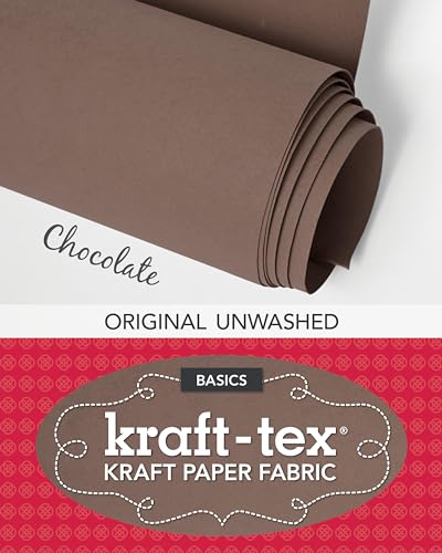 Stock image for kraft-tex Chocolate Original Unwashed: Kraft Fabric Paper, 19" x 1.5 Yard Roll (kraft-tex Basics) for sale by Irish Booksellers