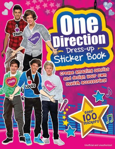 9781607107132: One Direction Dress-Up Sticker Book