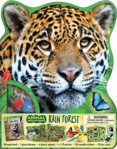 Imagen de archivo de Animal Adventures: Rain Forest [With Book(s) and 20 Fact Cards and 9-Piece Diorama, 6 Plastic Animals, 5 3-D Models] a la venta por ThriftBooks-Atlanta