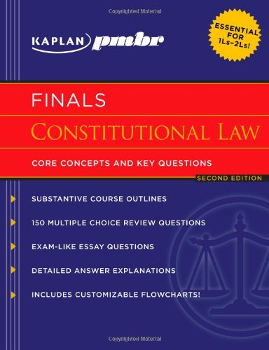 9781607140917: Kaplan pmbr Finals Constitutional Law: Core Concepts and Key Questions