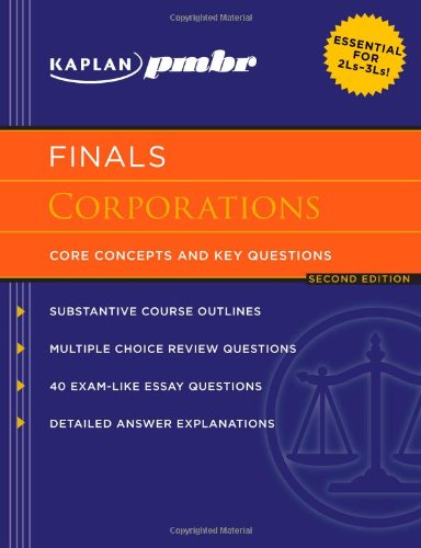 Beispielbild fr Kaplan PMBR Finals: Corporations: Core Concepts and Key Questions zum Verkauf von ThriftBooks-Dallas
