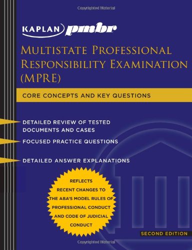 Stock image for Kaplan PMBR: Multistate Professional Responsibility Exam (MPRE) for sale by Hafa Adai Books