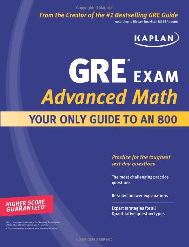 Stock image for GRE Exam Advanced Math : Your Only Guide to an 800 for sale by Better World Books